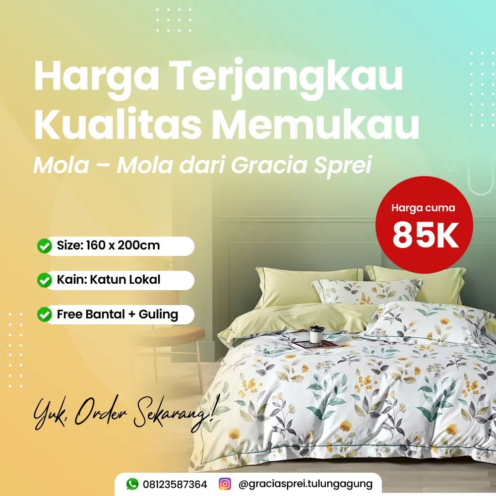<p>Kami menjual sprei dengan harga terjangkau kual